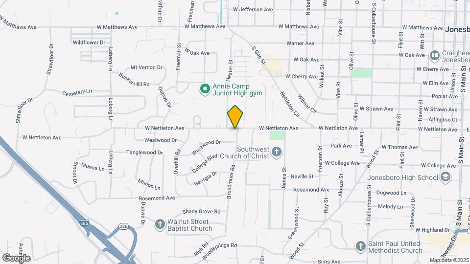 1401 Broadmoor Rd Map and Location Details