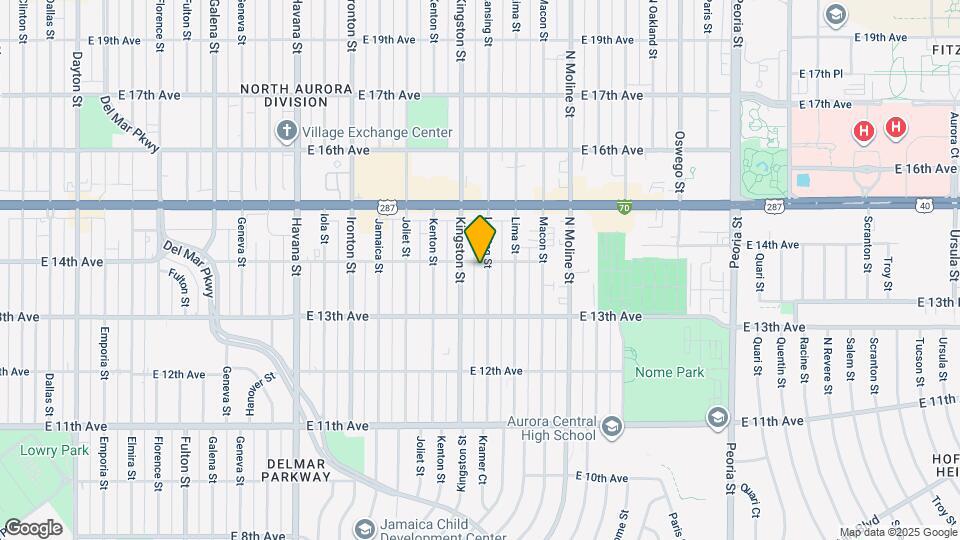 1387 Lansing St Map and Location Details