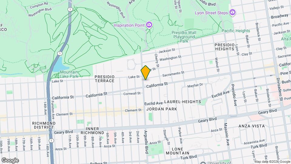 220 Arguello Blvd Map and Location Details