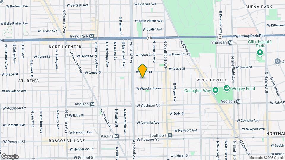 3731 N Bosworth Ave Map and Location Details