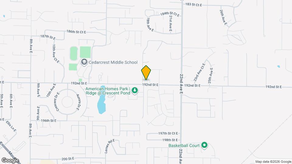 19124 18th Ave Ct E Map and Location Details