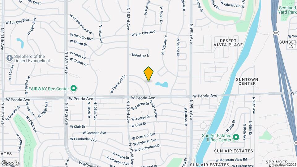 10138 W Pinehurst Dr Map and Location Details