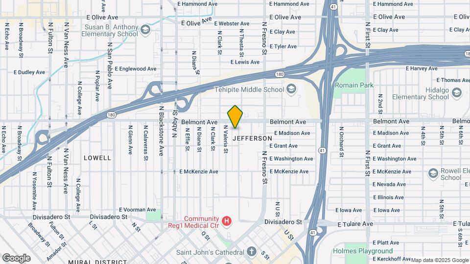 455 N Thesta St Map and Location Details