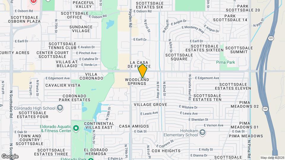 8055 E Thomas Rd, Unit Sunny Dale Mapa y Detalles de la Ubicación