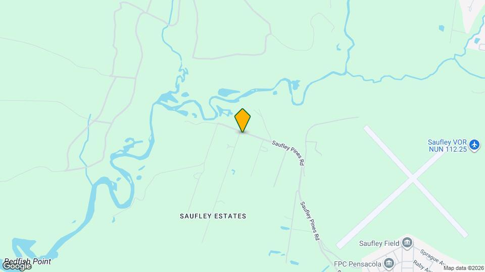 6831 Saufley Pines Rd Map and Location Details
