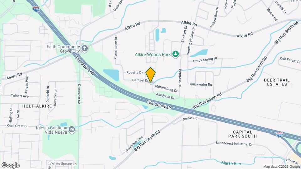 3829 Genteel Dr Map and Location Details