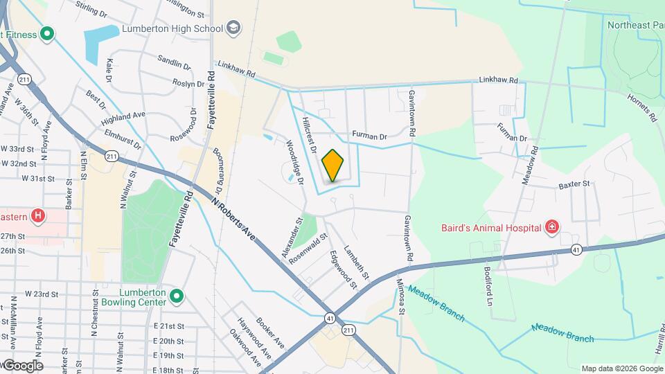 1002 Pinecrest Dr Map and Location Details