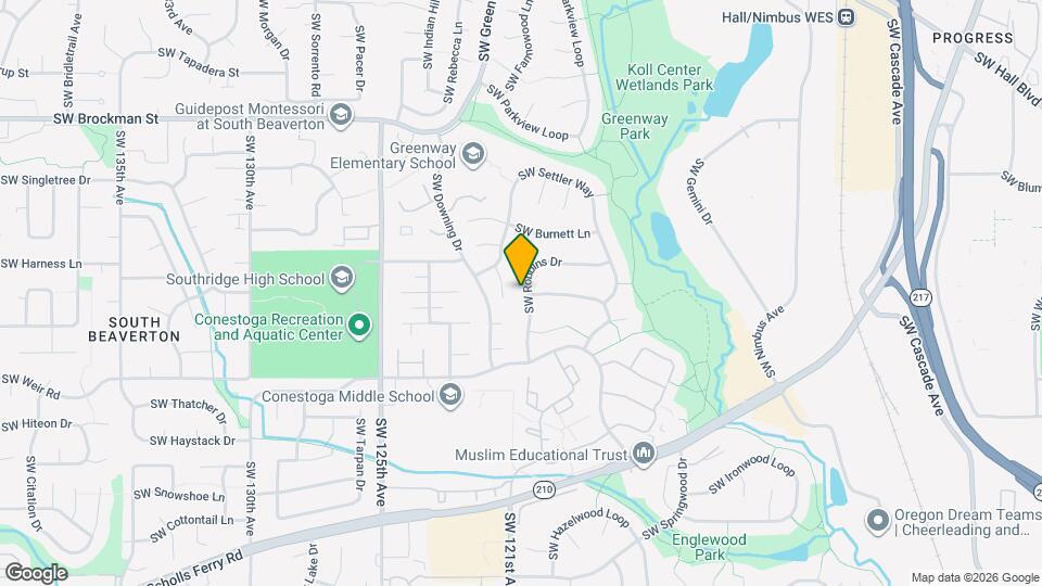 9635 SW Robbins Dr Map and Location Details