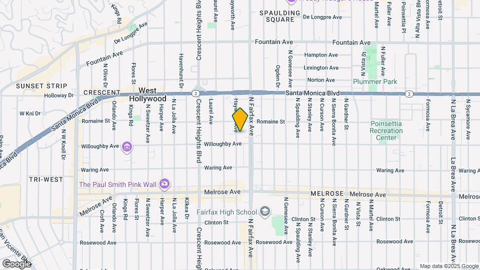 920 N Hayworth Ave, Unit 920 (right hand side) Map and Location Details