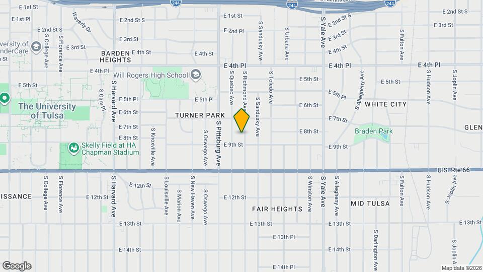 734 S Richmond Ave Map and Location Details