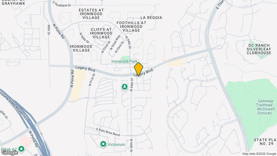 18417 N 94th Pl Map and Location Details