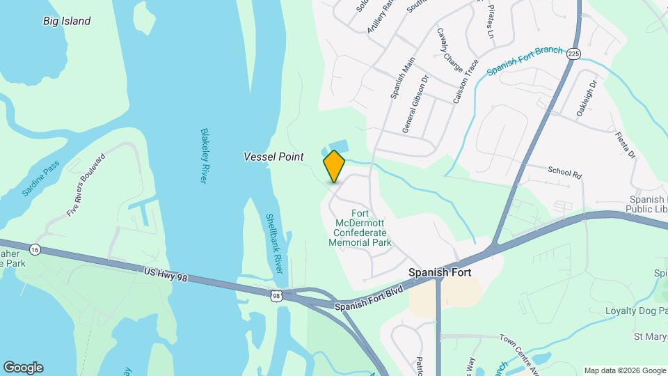 202 Confederate Dr N Map and Location Details