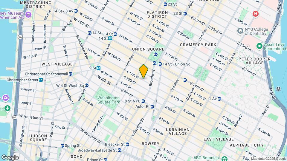 67 E 11th St Map and Location Details