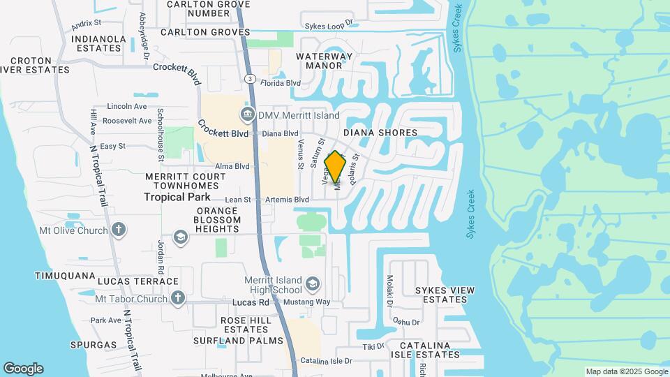 1445 Mercury St Map and Location Details