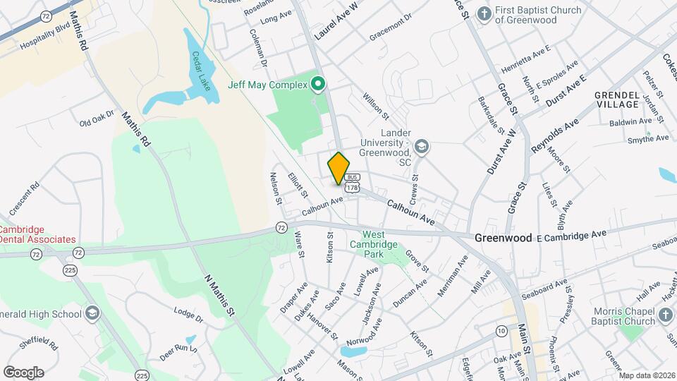 606 Calhoun Ave Map and Location Details