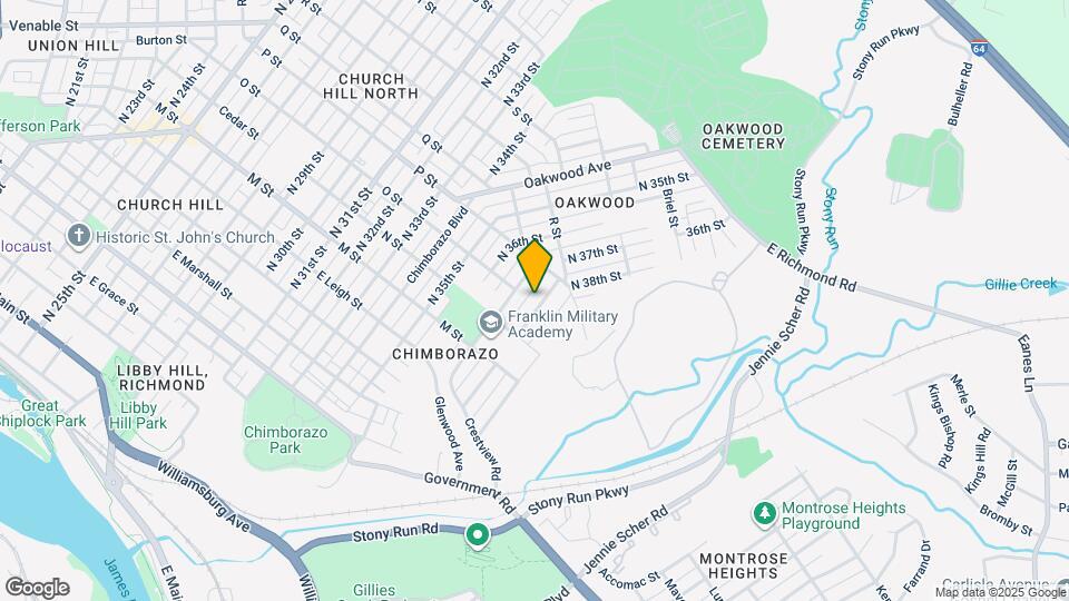 900 N 38th St Map and Location Details