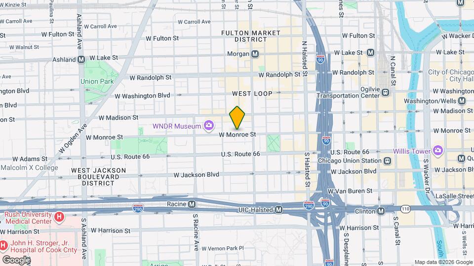 1054 W Monroe St Mapa y Detalles de la Ubicación