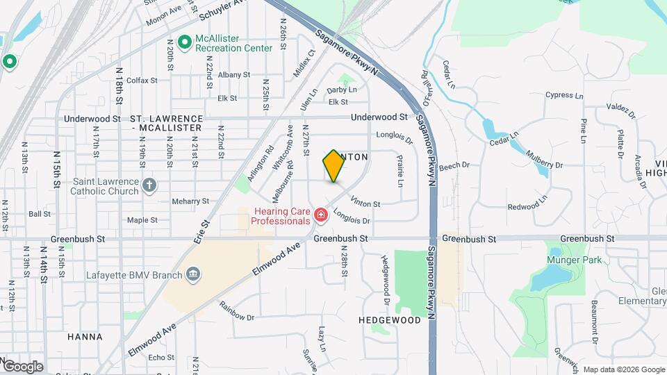 2727 Vinton St Map and Location Details