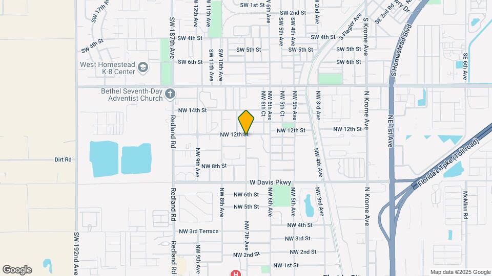 1170 SW 7th Ct Map and Location Details