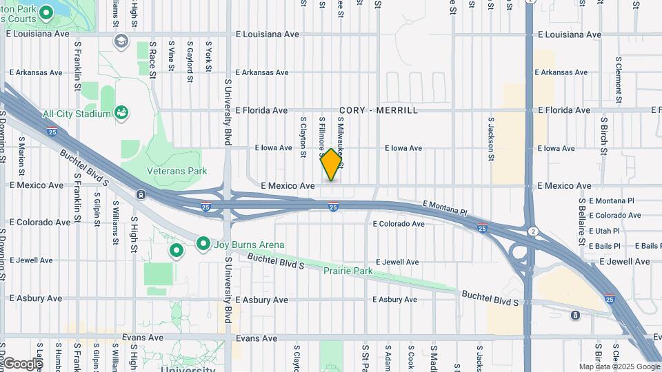 2949 W Mexico Ave Map and Location Details
