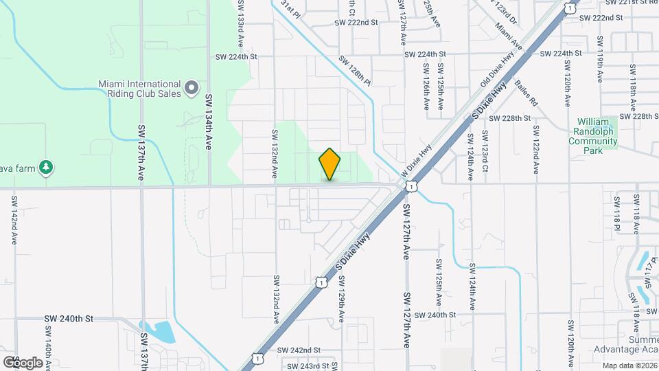 12891 SW 232nd St Mapa y Detalles de la Ubicación