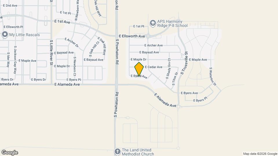 26792 E Byers Ave Map and Location Details