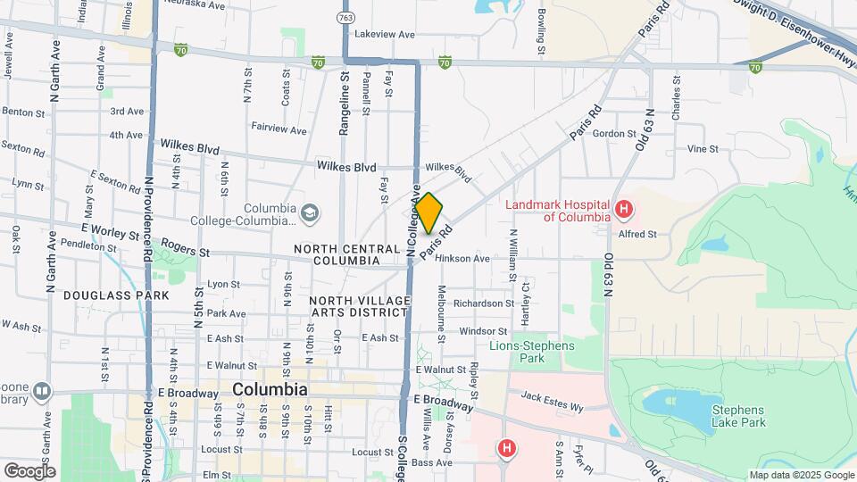 1311 Paris Rd Map and Location Details