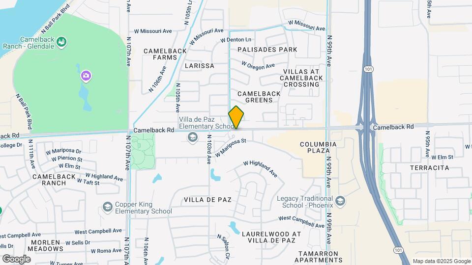10225 W Camelback Rd Map and Location Details