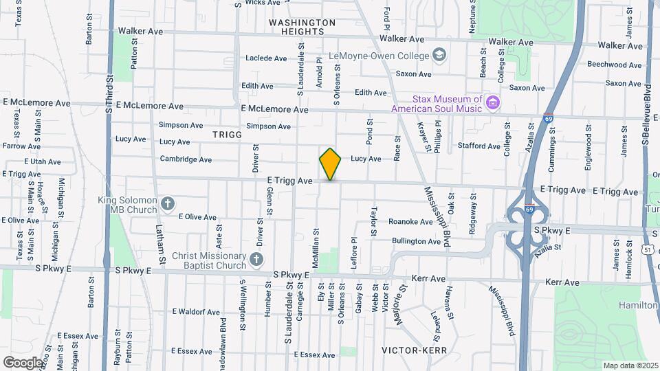 629 E Trigg Ave Map and Location Details