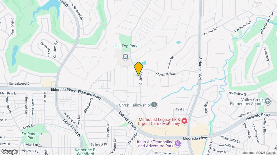 2312 Orchid Dr Map and Location Details