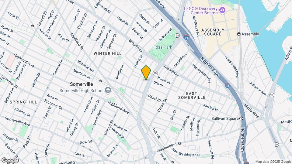 26 Dana St, Unit 1 Map and Location Details