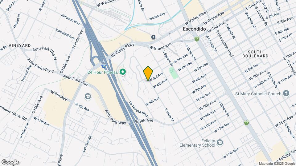 301 S Upas St Mapa y Detalles de la Ubicación
