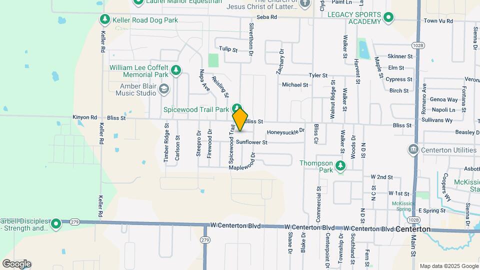 1071 Evergreen St Map and Location Details