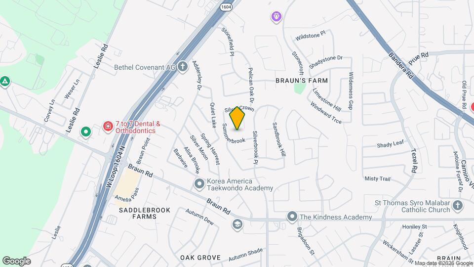 10102 Silverwagon San Antonio TX Mapa y Detalles de la Ubicación