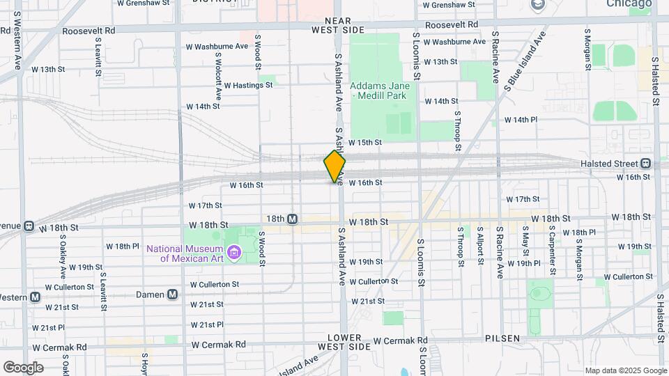 1606 S Ashland Ave Mapa y Detalles de la Ubicación