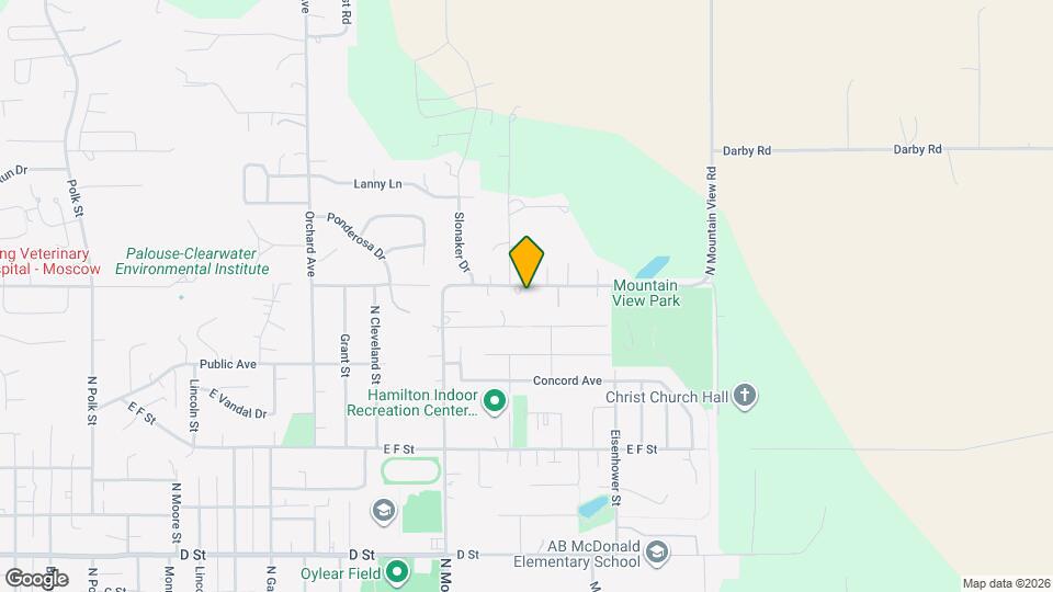 1190 N Mountain View Rd Map and Location Details