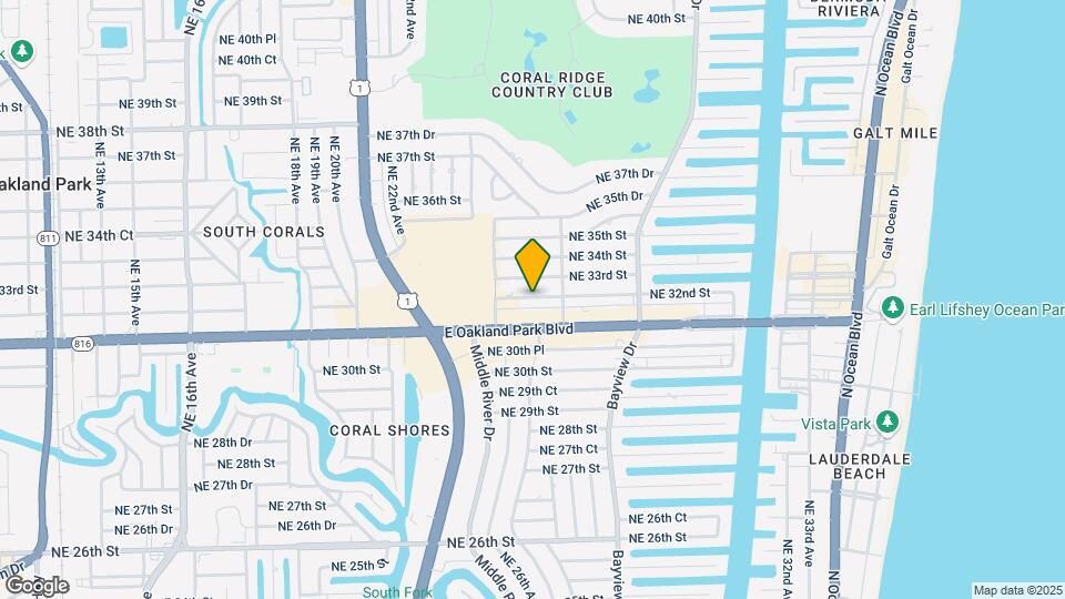 2624 NE 32nd St, Unit 103 Map and Location Details