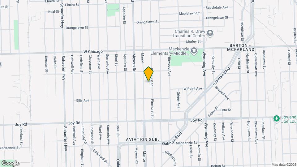 9209 Pinehurst St Map and Location Details