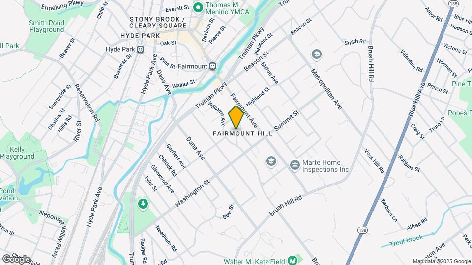 23 Pond St, Unit #2 Map and Location Details