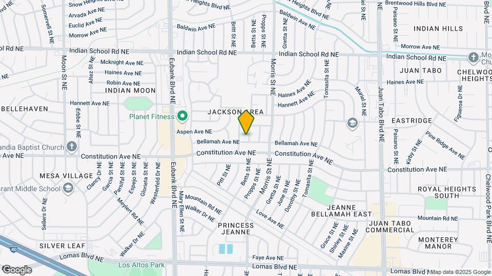 1405 Betts St NE Map and Location Details