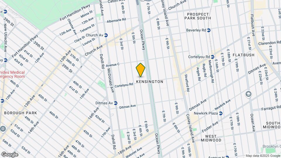 555 E 5th St Map and Location Details