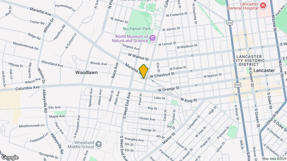 134 College Ave Map and Location Details