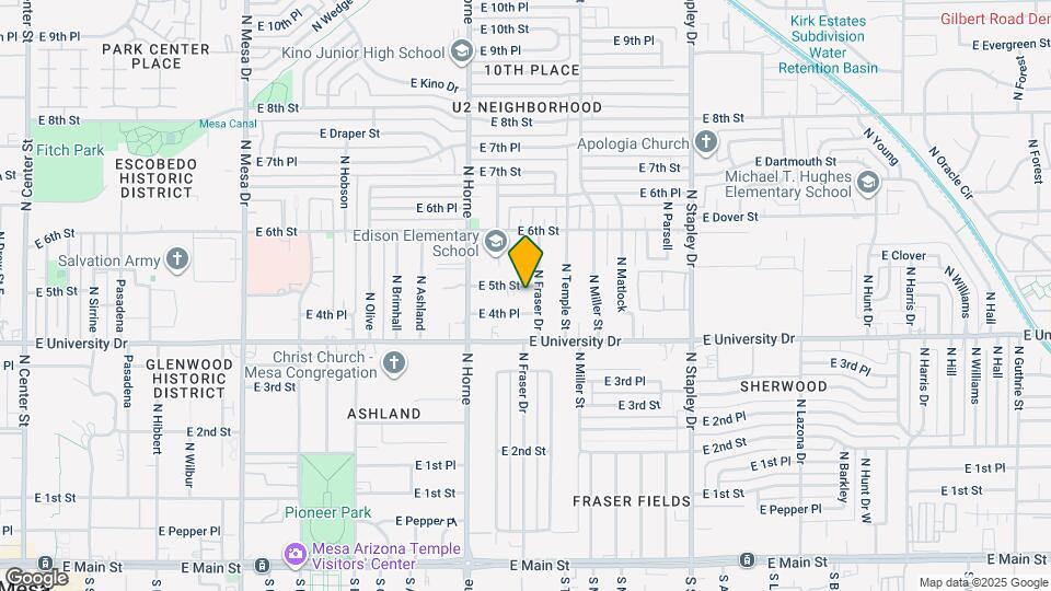 903 E 5th St Map and Location Details