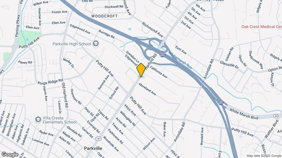 8907 Harford Rd Mapa y Detalles de la Ubicación