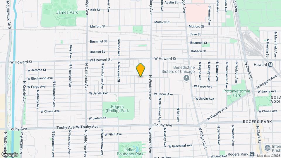 7448 N Artesian Ave Mapa y Detalles de la Ubicación