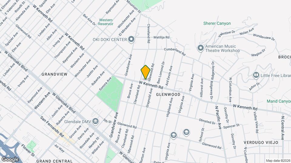 919 W Kenneth Rd Map and Location Details