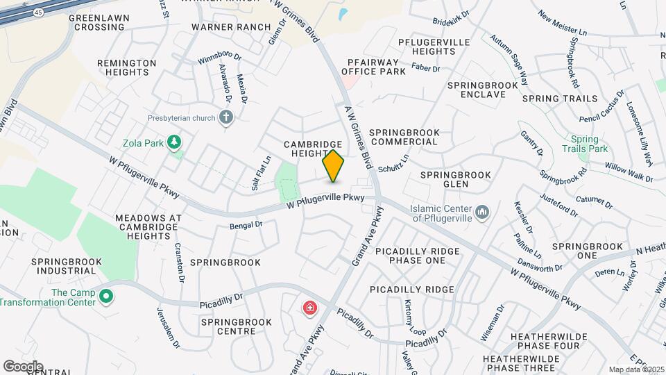 1412 W Pflugerville Pkwy Map and Location Details