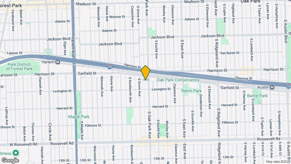 915 S Oak Park Ave Map and Location Details