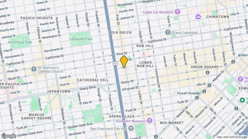 1131-1177 Polk St Map and Location Details