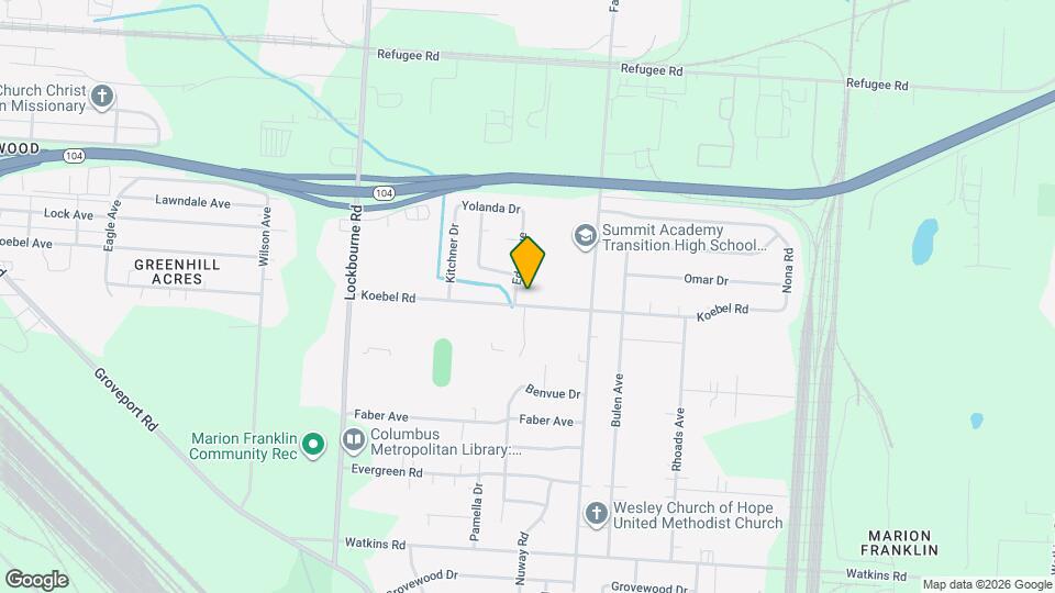 1342 Koebel Rd Map and Location Details